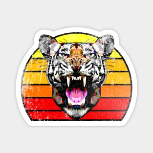 Retro Tiger Print Magnet