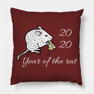 year of the rat 2020 Pillow