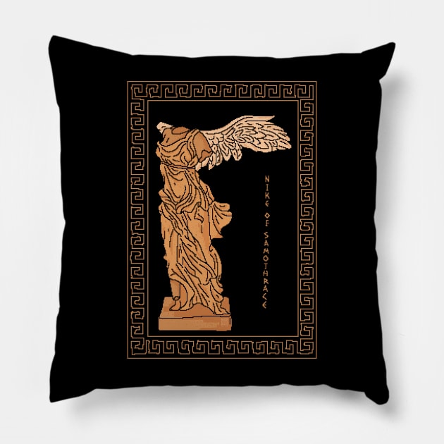 Nike of Samthrace Pillow by artistfuly