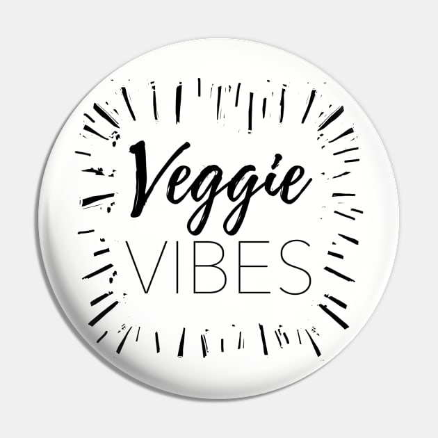 Veggie Vibes Pin by IllustratedActivist