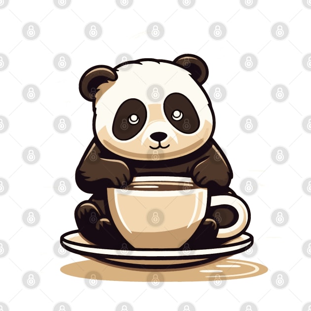 Panda Coffee: Caffeine and Cuteness by Kibo2020