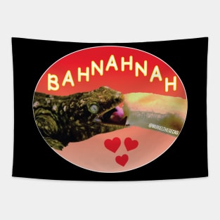 Muriel Loves Bahnahnah (red color) Tapestry