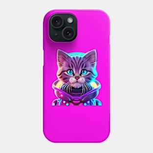 Cyborg Cat From Outer Space Phone Case