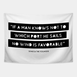 Stoic Quote by Seneca Tapestry