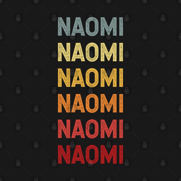 Naomi Name Vintage Retro Gift Called Naomi by CoolDesignsDz