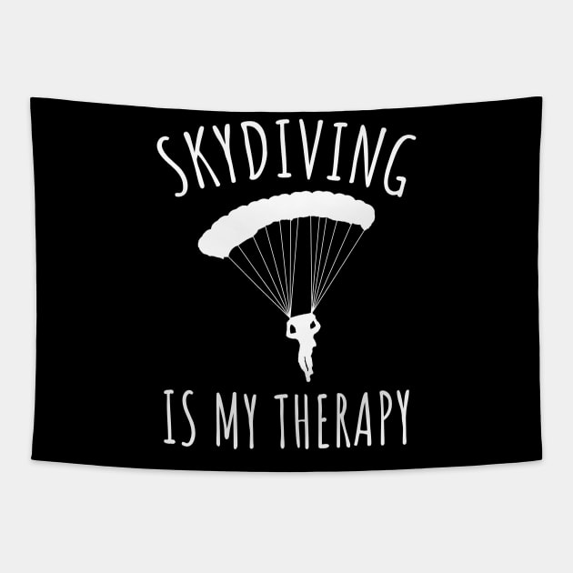 Skydiving is my therapy Tapestry by LunaMay