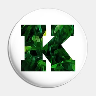 Capital letter K. Pin