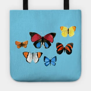 Watercolour Butterflies - Joyful pattern by Cecca Designs Tote