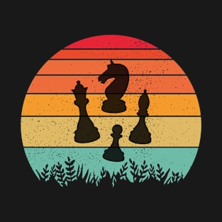 Chess Retro Sunset T-Shirt