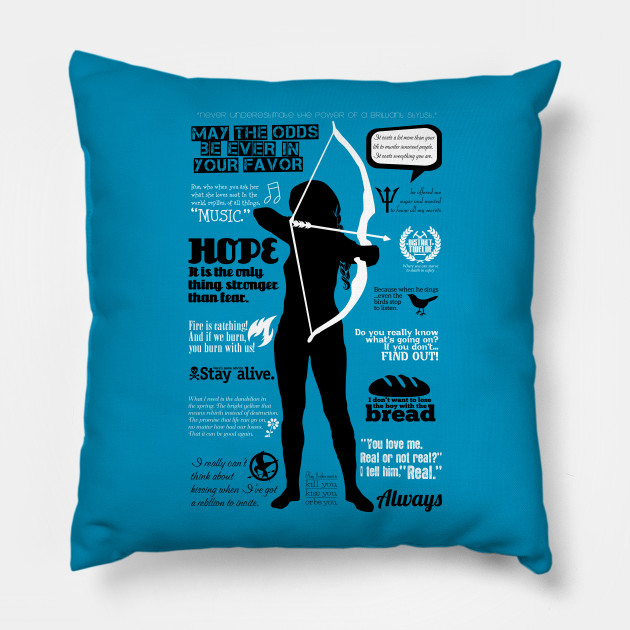 Katniss Everdeen From Hunger Games Trilogy Capitol Pillow