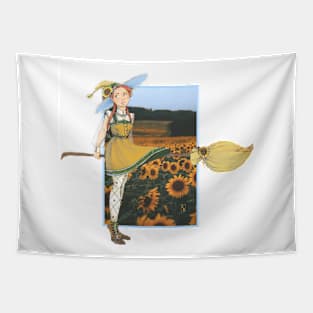 SunFlower Witch Tapestry