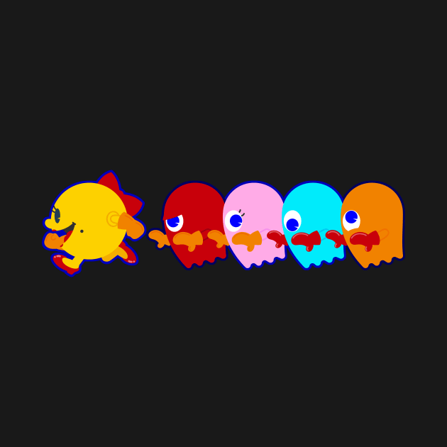 Mrs. Pac Man Crossing by JPenfieldDesigns