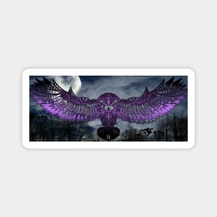 Night Owl Purple Magnet