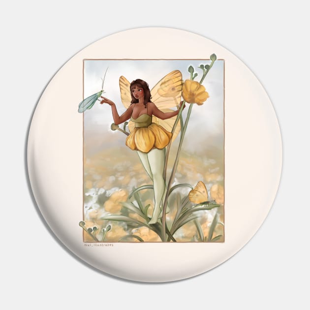 Buttercup Fairy Pin by Nixi