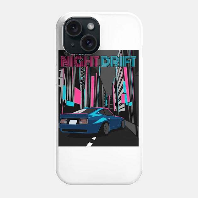 NIssan Fairlady Z 240z Night Drift Phone Case by Rebellion Store