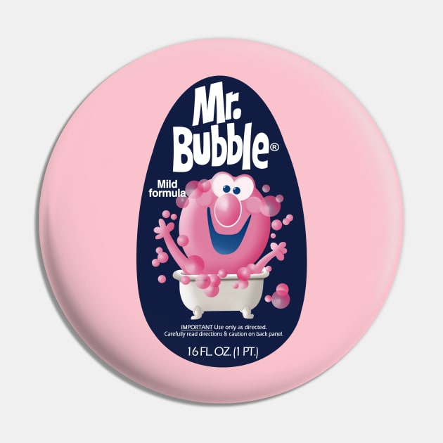 Bubble Label Pin by BigOrangeShirtShop