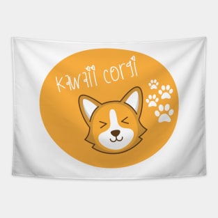 Kawaii corgi Tapestry