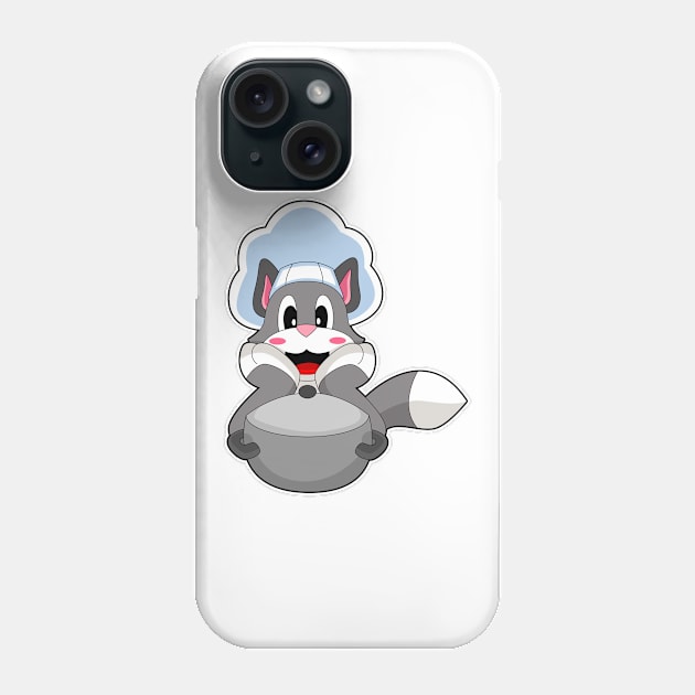 Cat Chef Cooking pot Phone Case by Markus Schnabel