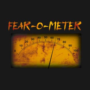 Funny Halloween fear-o-meter - simple analogue gauge. T-Shirt