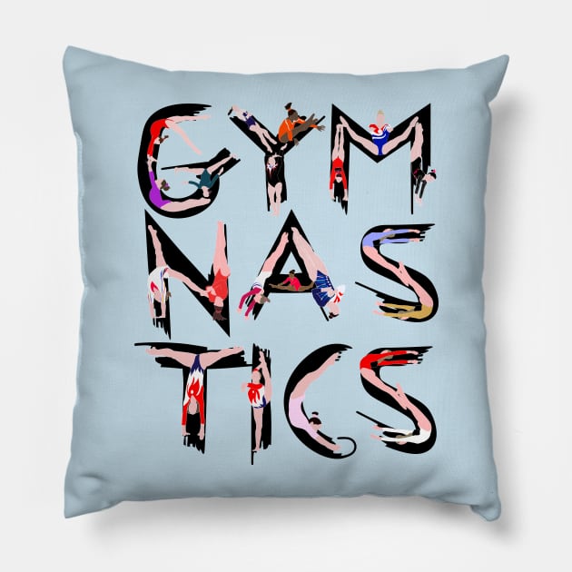 GYMNASTICS Pillow by FlexiblePeople