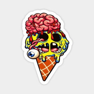 Brain Ice Cream Magnet