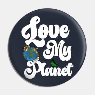 happy funny  earth day 2024 gift april 22 Cute Teacher  Lover Rainbow Pin