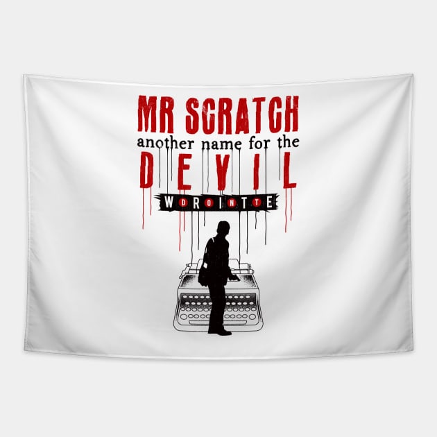 Scratch Devil And Writer Tapestry by Lagelantee