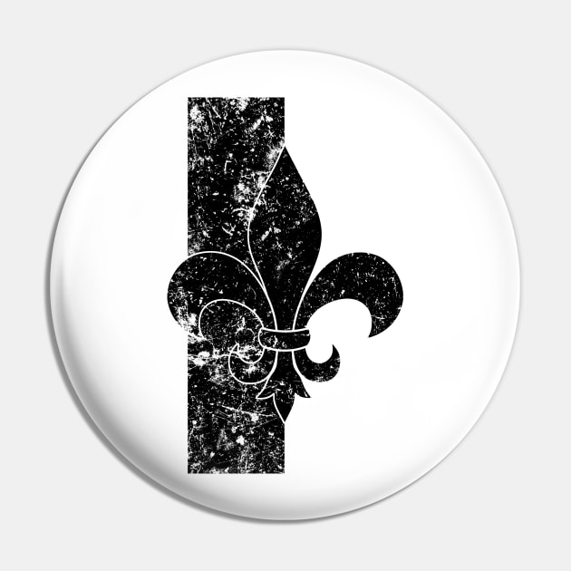 Fleur de lis Valorous Heart Pin by SimonBreeze