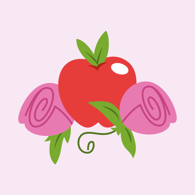 Apple Rose cutie mark by CloudyGlow