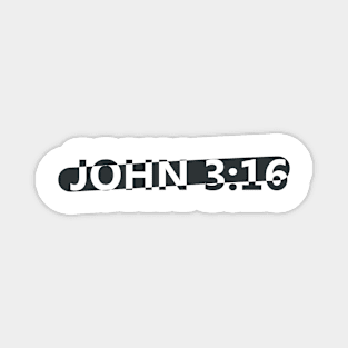 John 3:16 bible verse (God Loves The World) Magnet