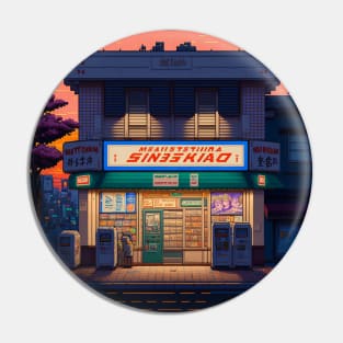 Japanese Store with Sunset View Pin