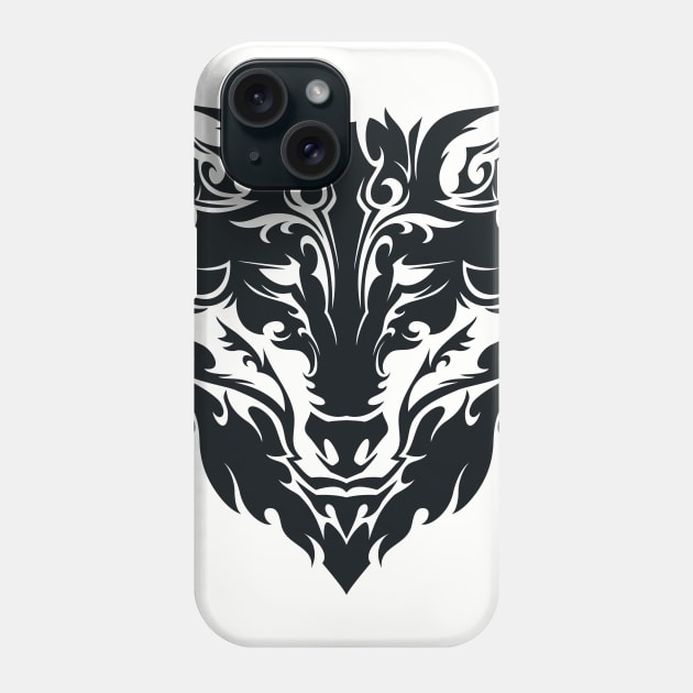 Tribal Wolf Phone Case by TurkeysDesign