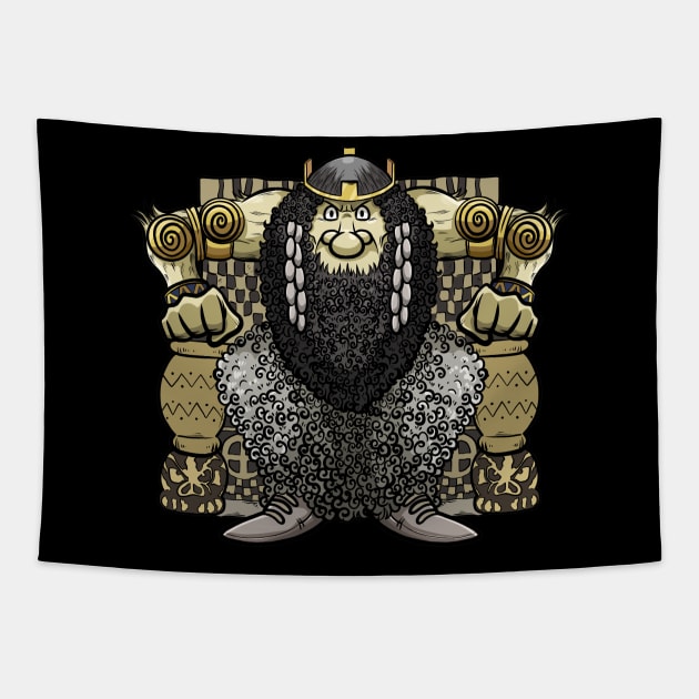Mystical Creatures of Scandinavia: A Swedish Troll Inspired Design Tapestry by Holymayo Tee
