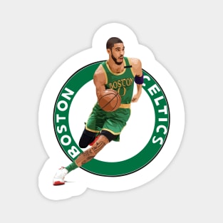 Jayson Tatum Boston Celtics Logo Magnet