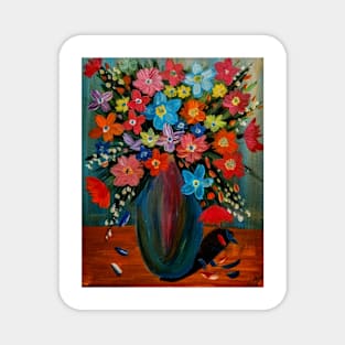 stunning bouquet of flowers Magnet