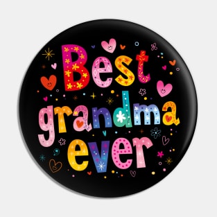 Best Grandma Ever Mothers Day Womens Plus Size Pin