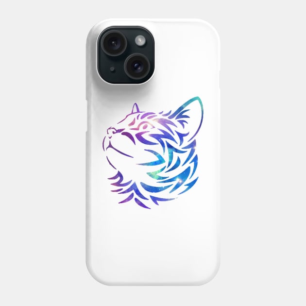 Galaxy cat Phone Case by ZoboShop