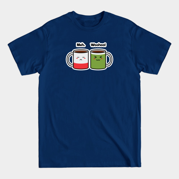 Coffee Friends | Charging | Battery | Cute Kawaii | White - Coffee - T-Shirt