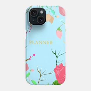 Blue floral art Phone Case