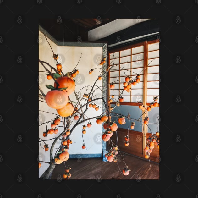 Japanese Aesthetics - Persimmon Flower Arrangement by visualspectrum