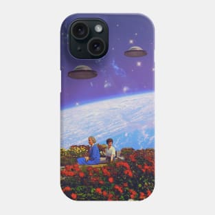 The Garden Watchers - Space Collage, Retro Futurism, Sci-Fi Phone Case