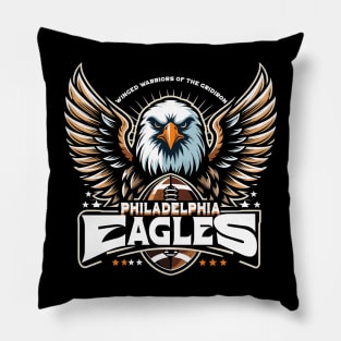 philadelphia eagles winged warriors Pillow