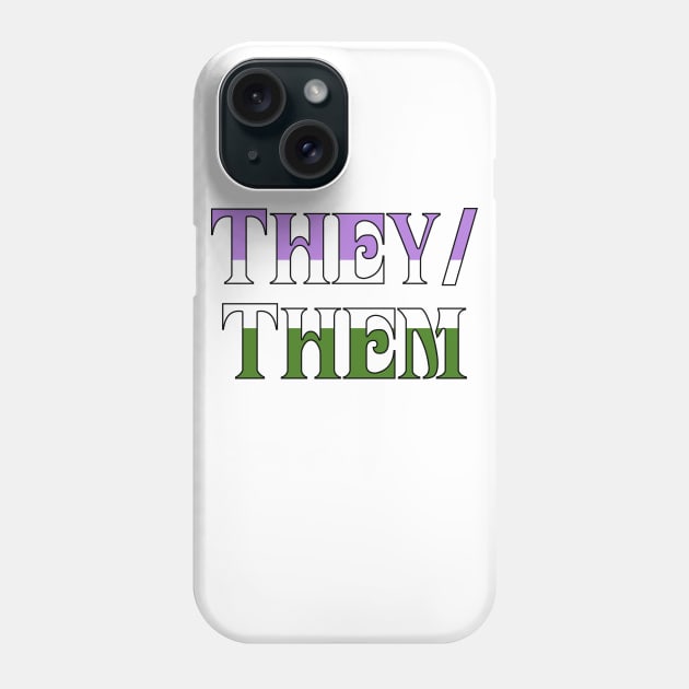 Genderqueer They/Them Phone Case by Optimysticals