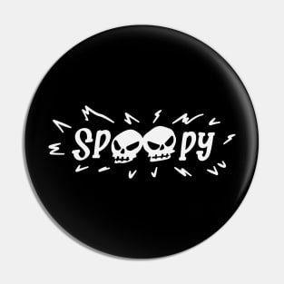 Spoopy Cute Skull Pin