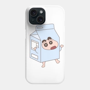 Crayon Shin-chan in a milk carton Phone Case