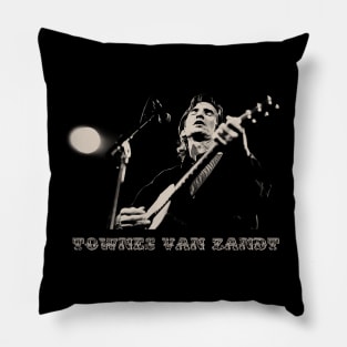 Townes Van Zandt // Retro Style Fan Design Pillow