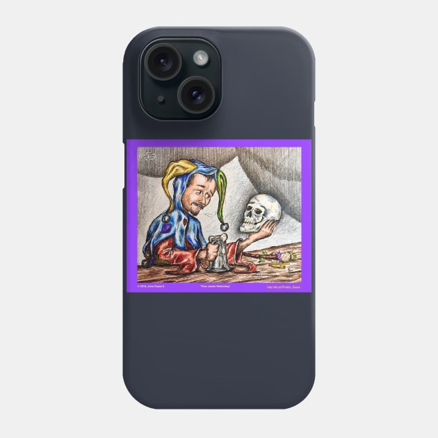 A Poor Jester in Self Reflection Phone Case by EssexArt_ABC