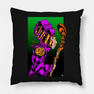 Wizard of the Purple Domain Pillow