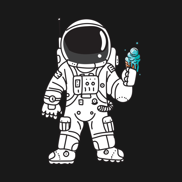 Astronaut Ice Cream by Vin Zzep