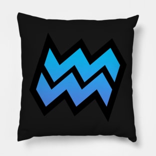 Aquarius Light Blue Gradient Pillow